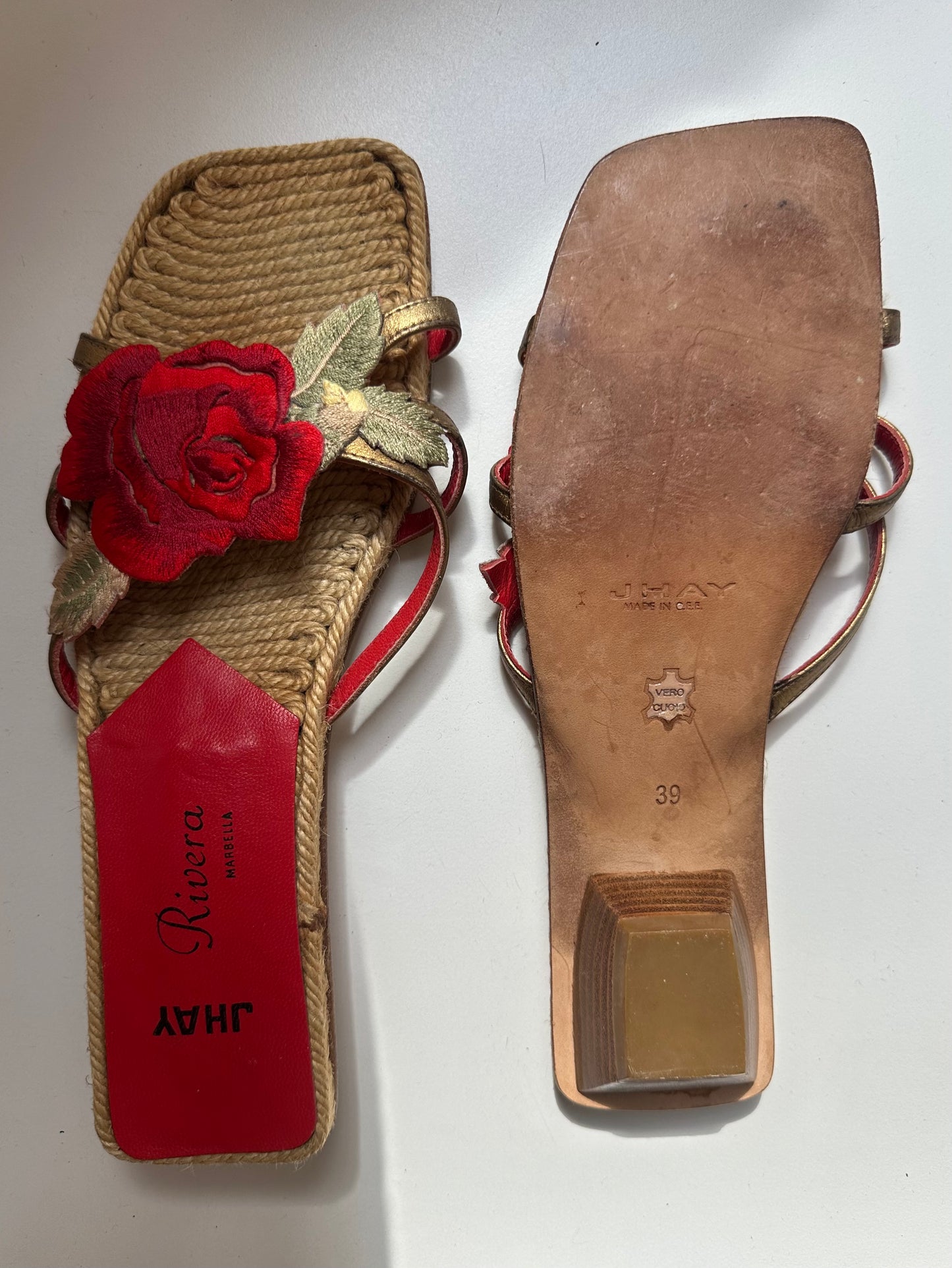Vintage Rose Sandals 39