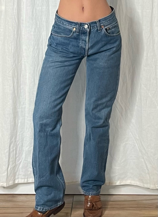 Vintage Levi's 501 Mid Waist Straight Leg Jeans M EU 38