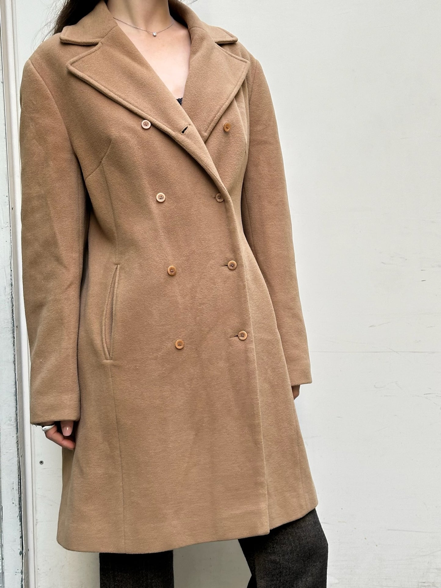 Vintage Wool Brown/Tan Coat M/L