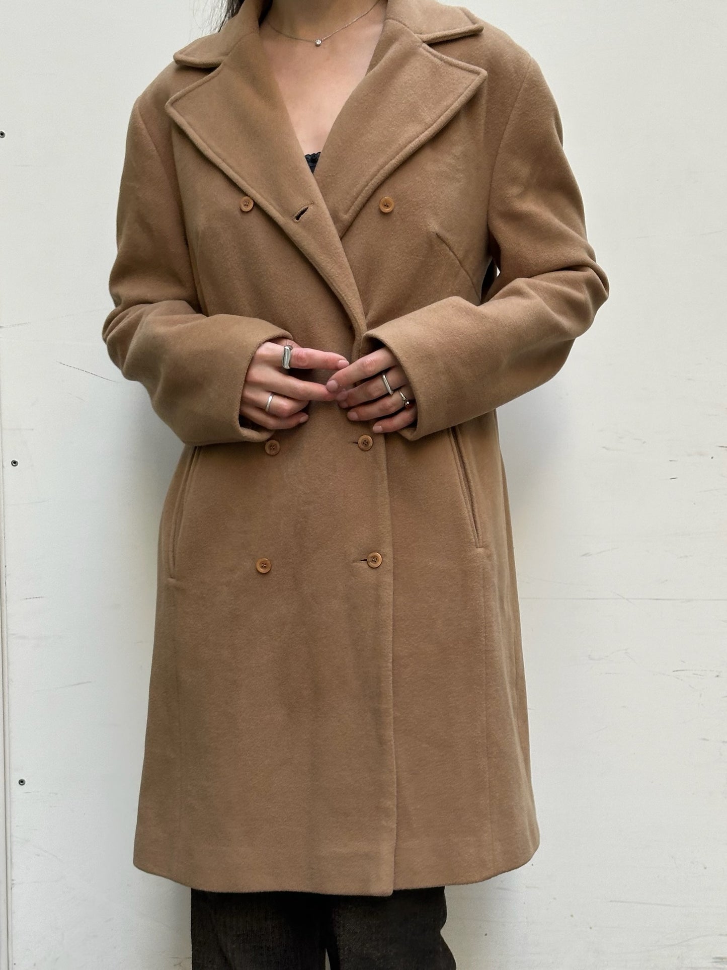 Vintage Wool Brown/Tan Coat M/L