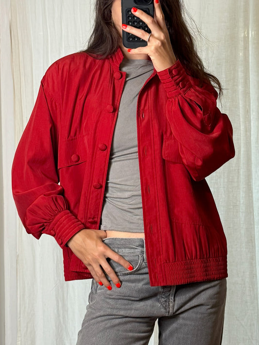 Vintage Cherry Red Light Jacket M