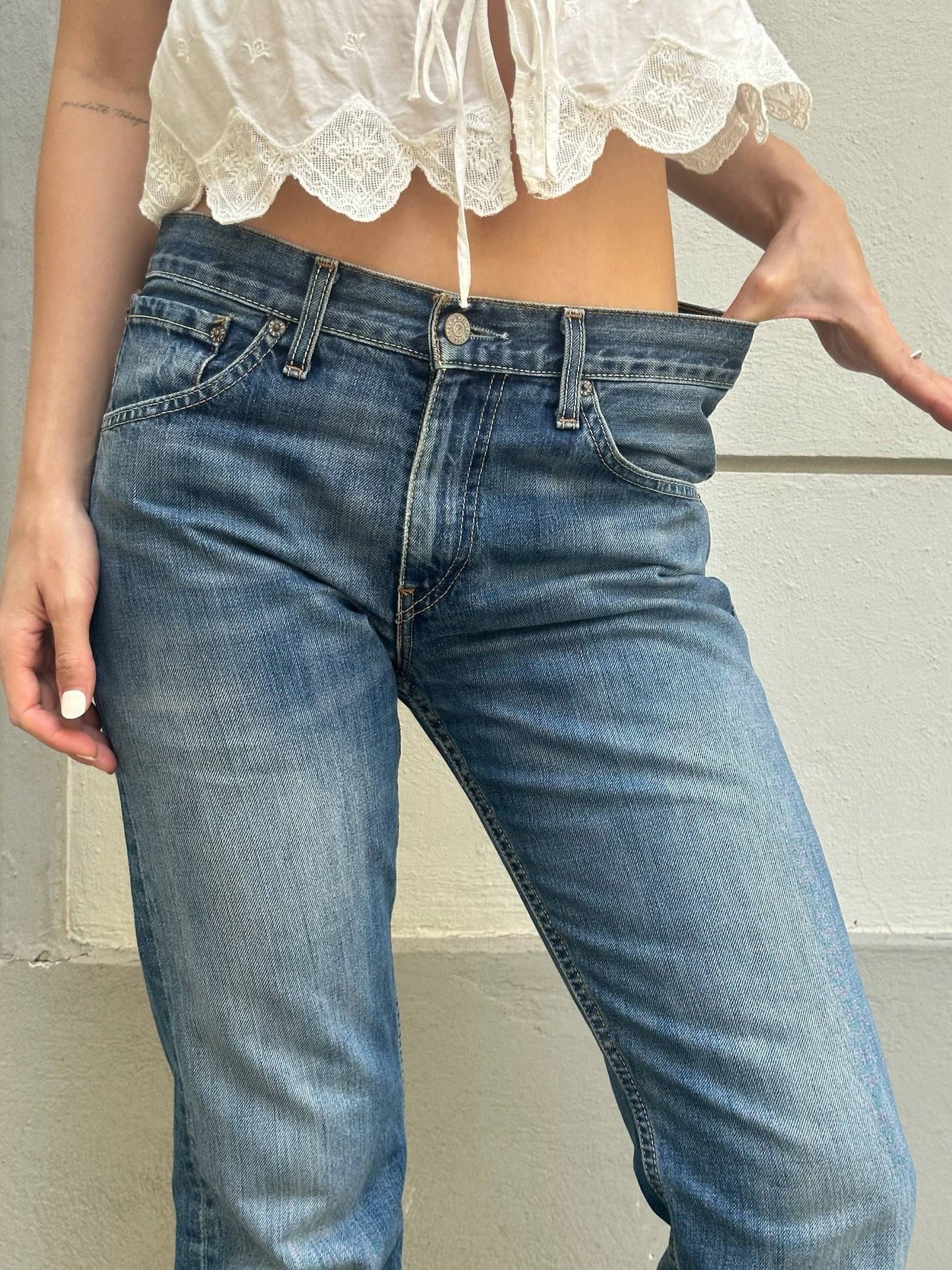 Vintage Levi's Bootleg Mid Waist Straight Leg Jeans S EU 36