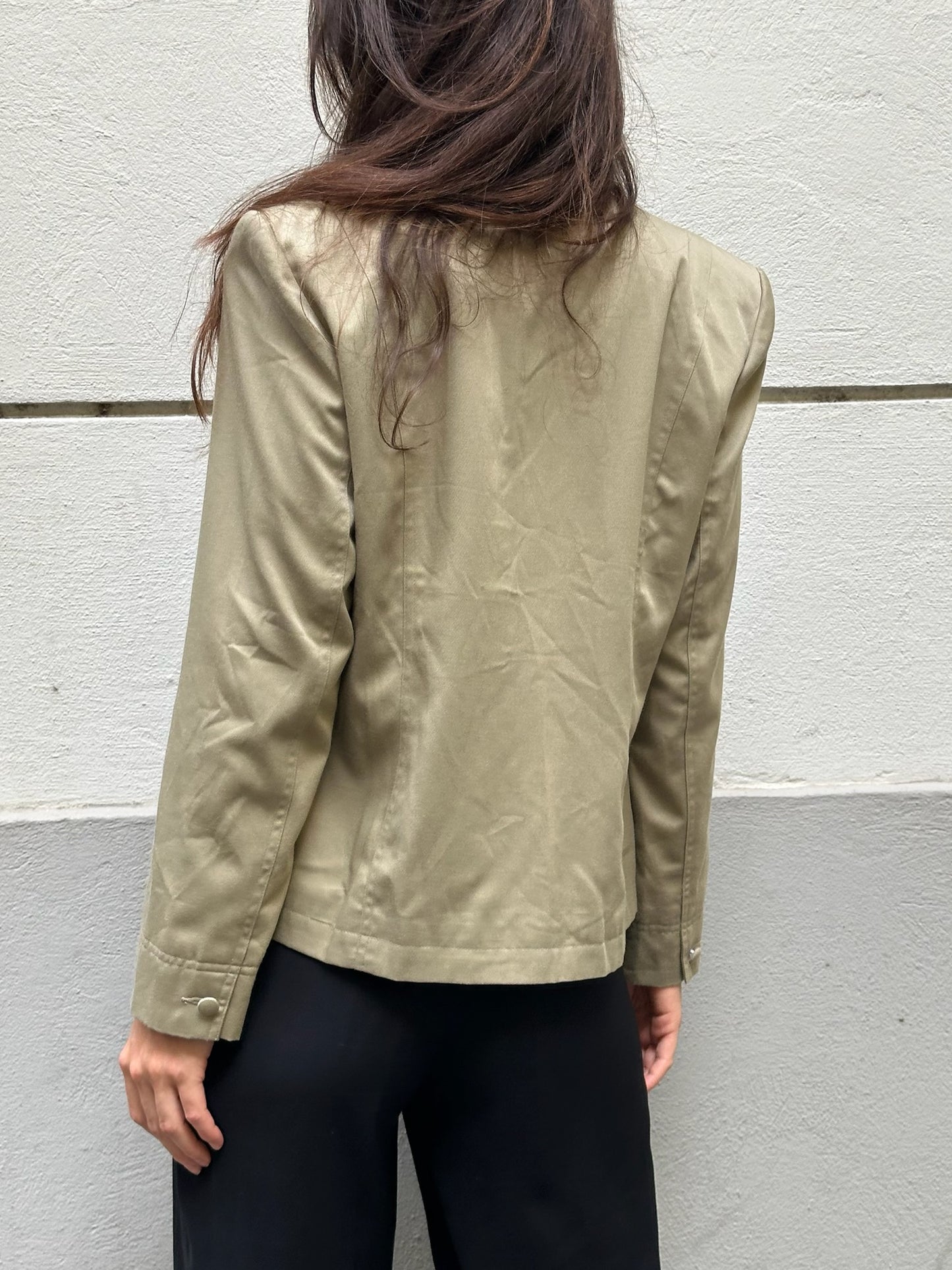 Vintage Olive Green Multi-Button Jacket S/M