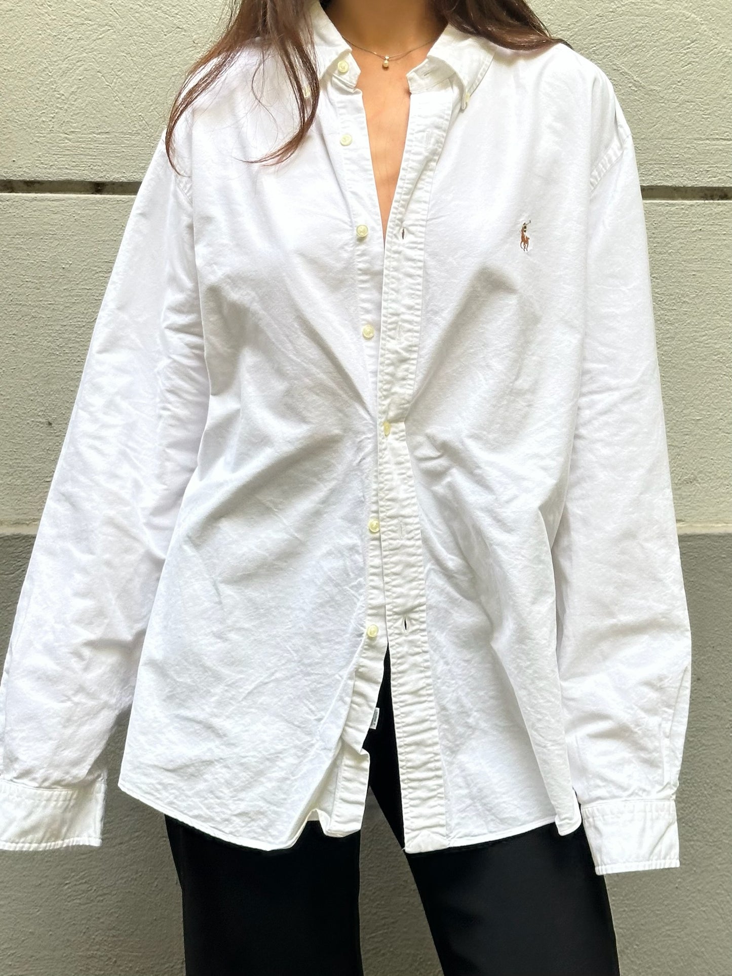 Polo Ralph Lauren 100% Cotton White Button Down Shirt XL