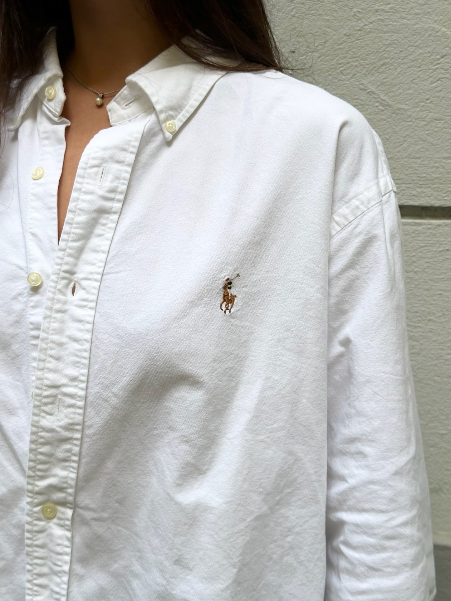 Polo Ralph Lauren 100% Cotton White Button Down Shirt XL