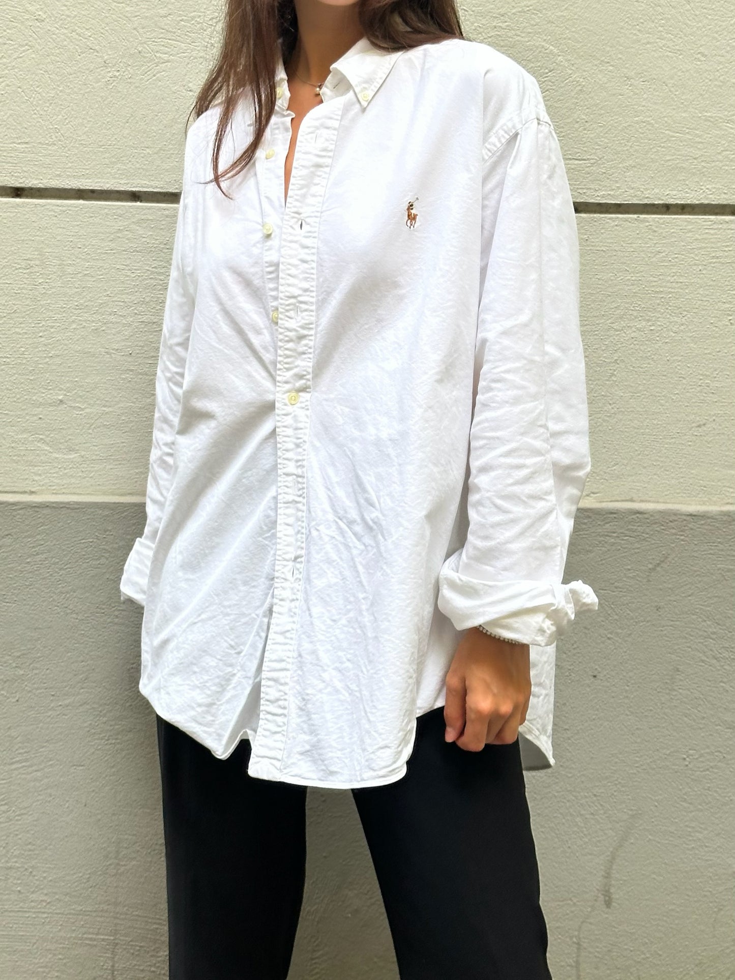 Polo Ralph Lauren 100% Cotton White Button Down Shirt XL