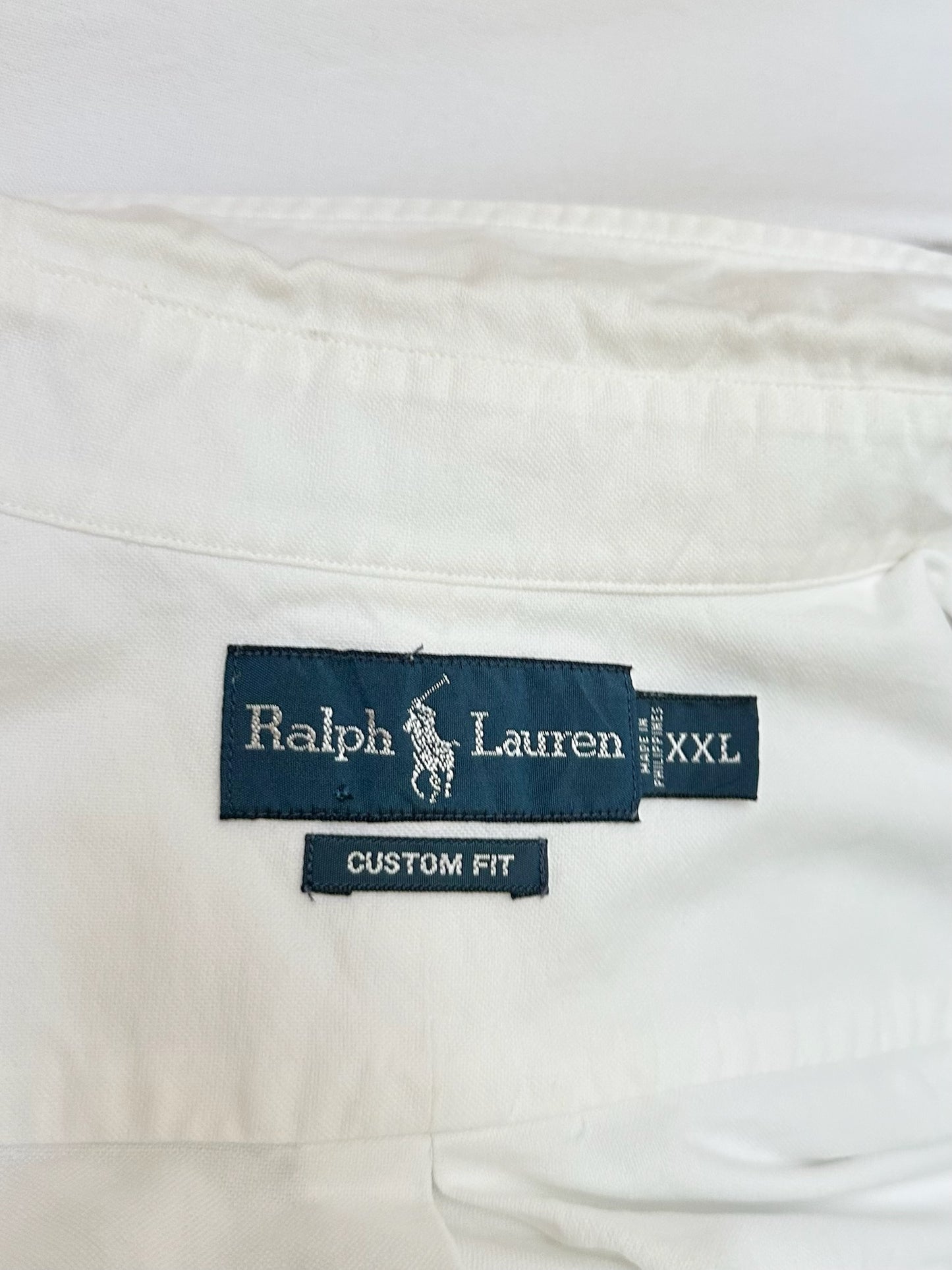 Polo Ralph Lauren 100% Cotton White Button Down Shirt XL