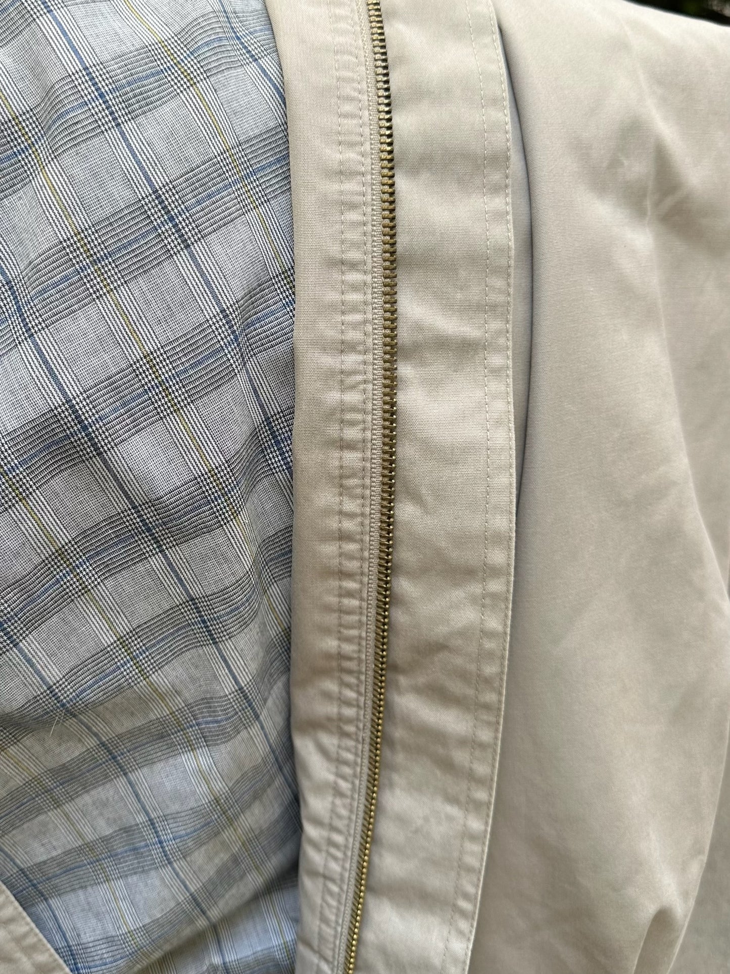 Vintage Light Gray Bomber Jacket L