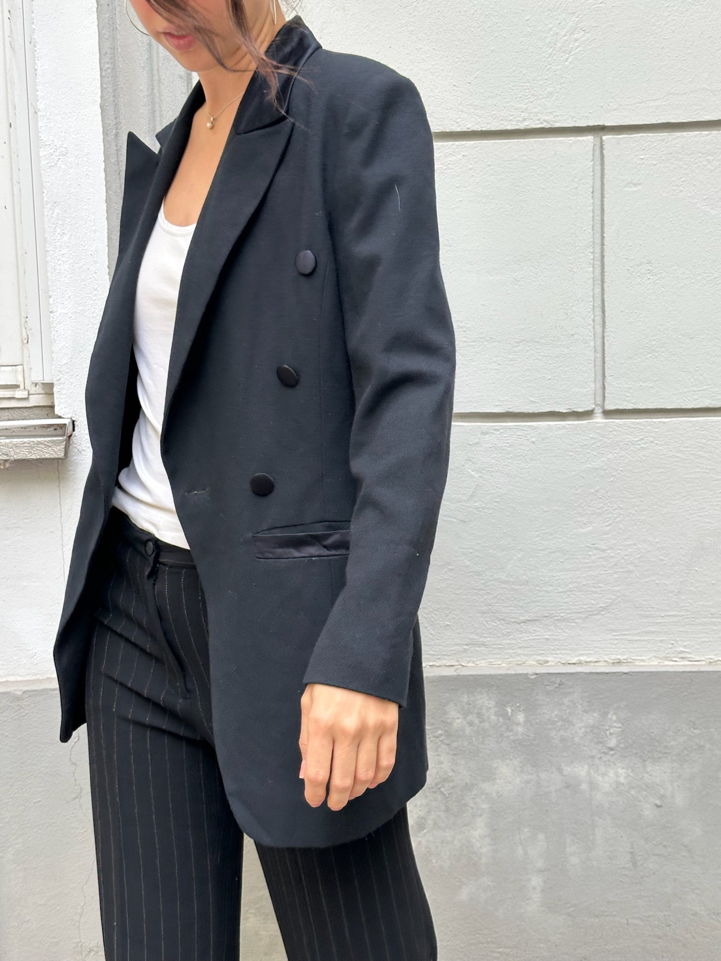 Vintage Black Viscose Blend S/M