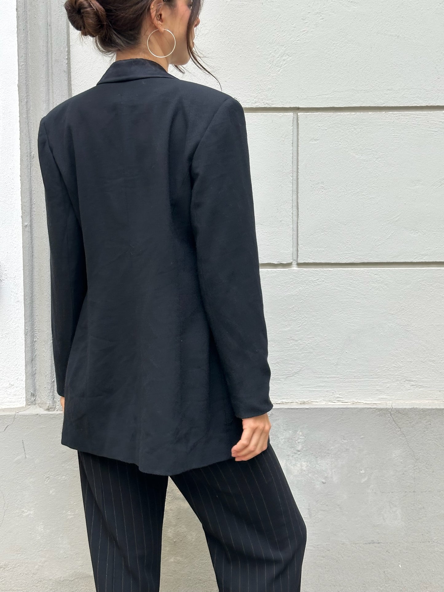 Vintage Black Viscose Blend S/M