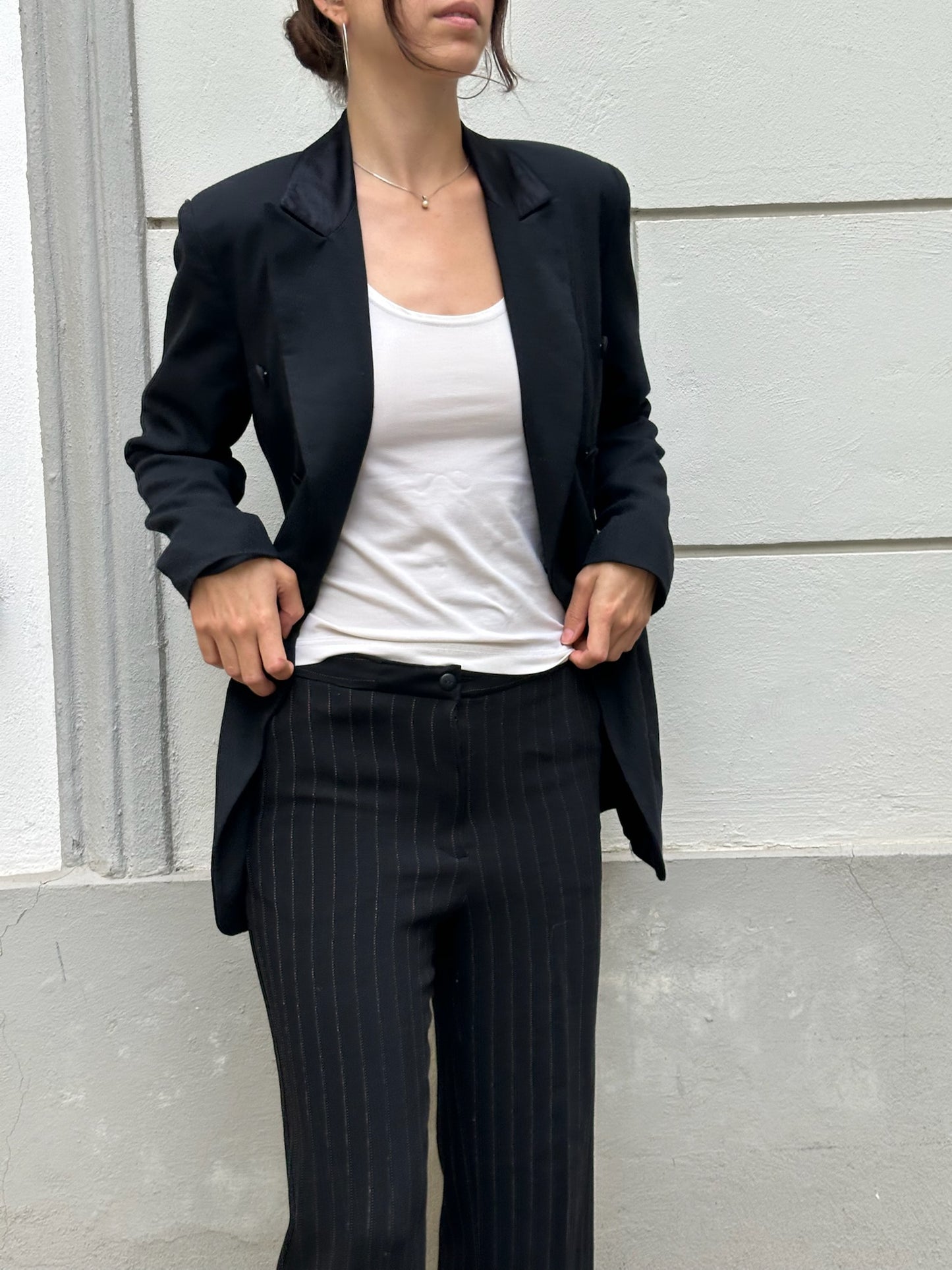 Vintage Black Viscose Blend S/M