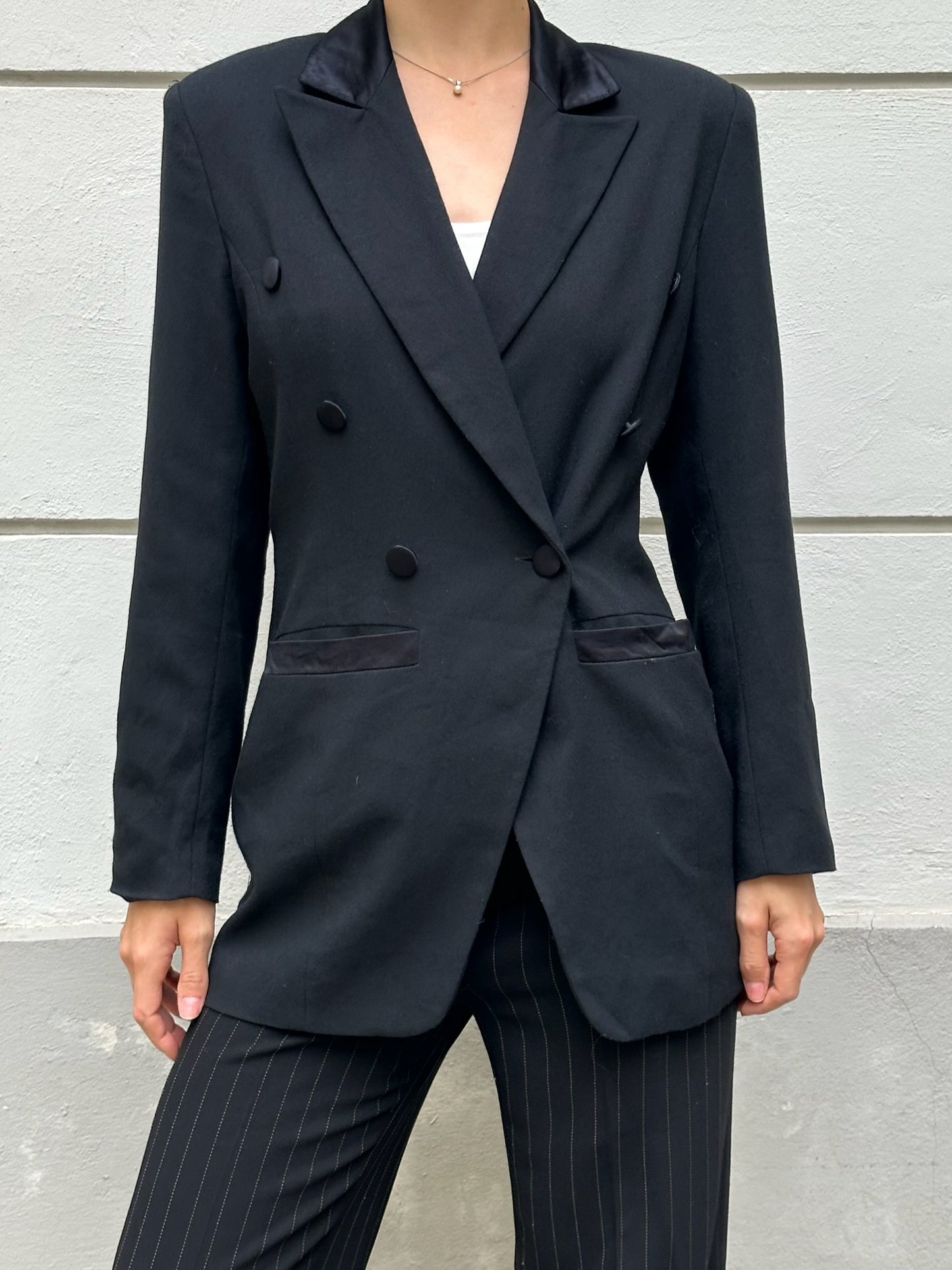 Vintage Black Viscose Blend S/M
